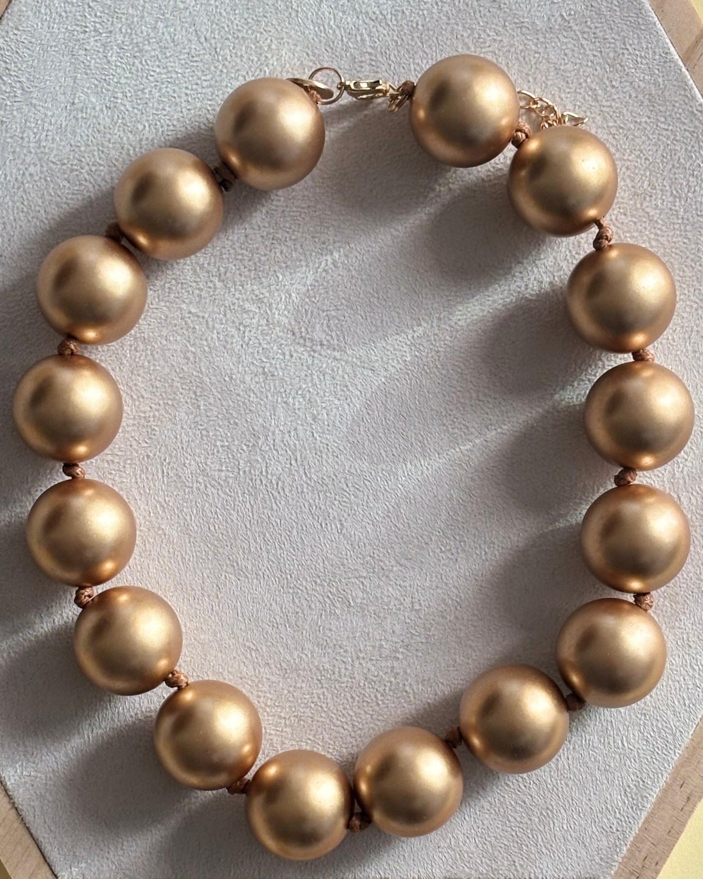 Collar Maxi bolas Dorado