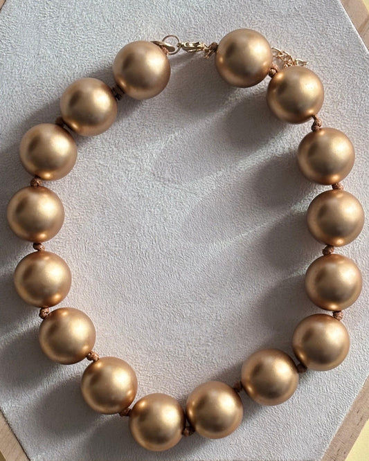 Collar Maxi bolas Dorado