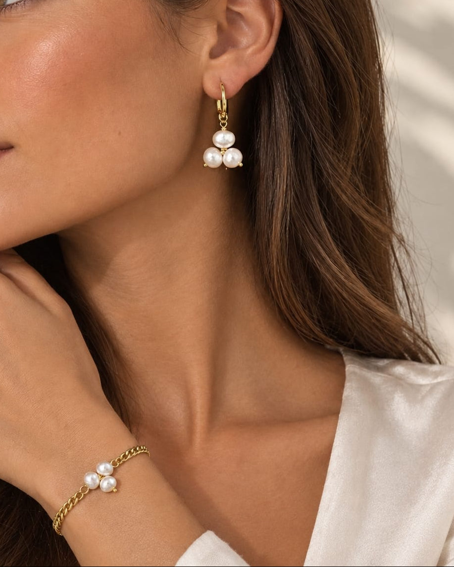Set Trébol: Pendientes + Pulsera exclusiva
