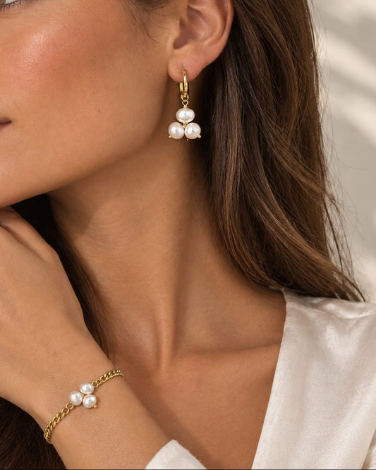 Set Trébol: Pendientes + Pulsera exclusiva
